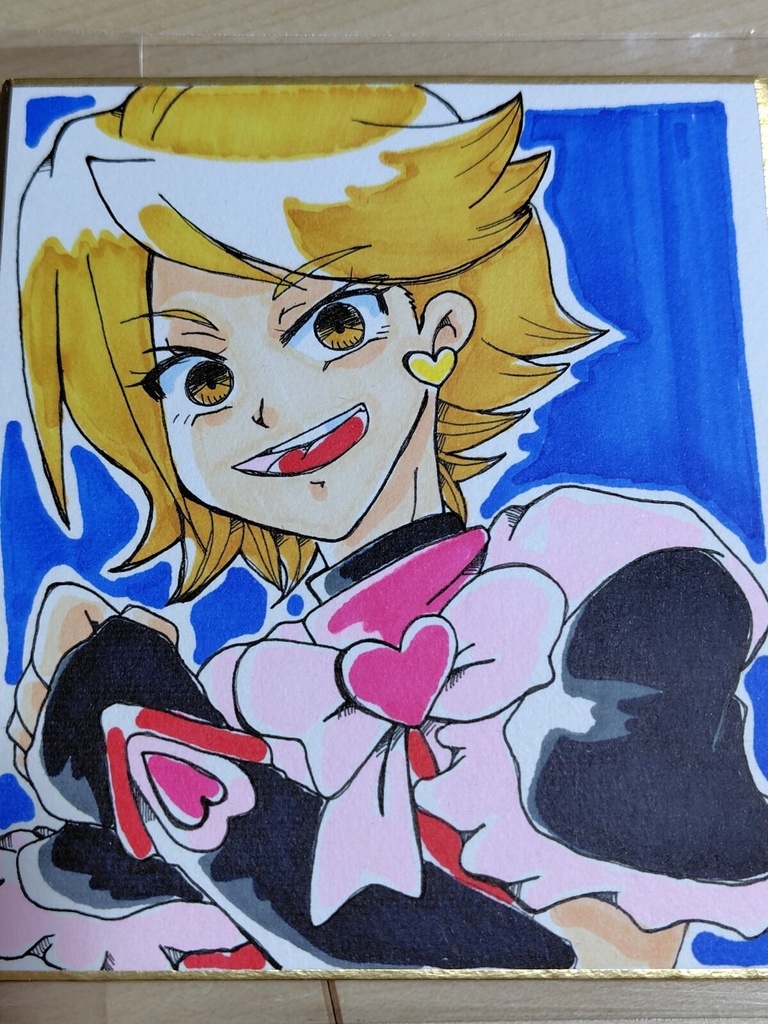 プリキュア 色紙とシャカシャカキーホルダー