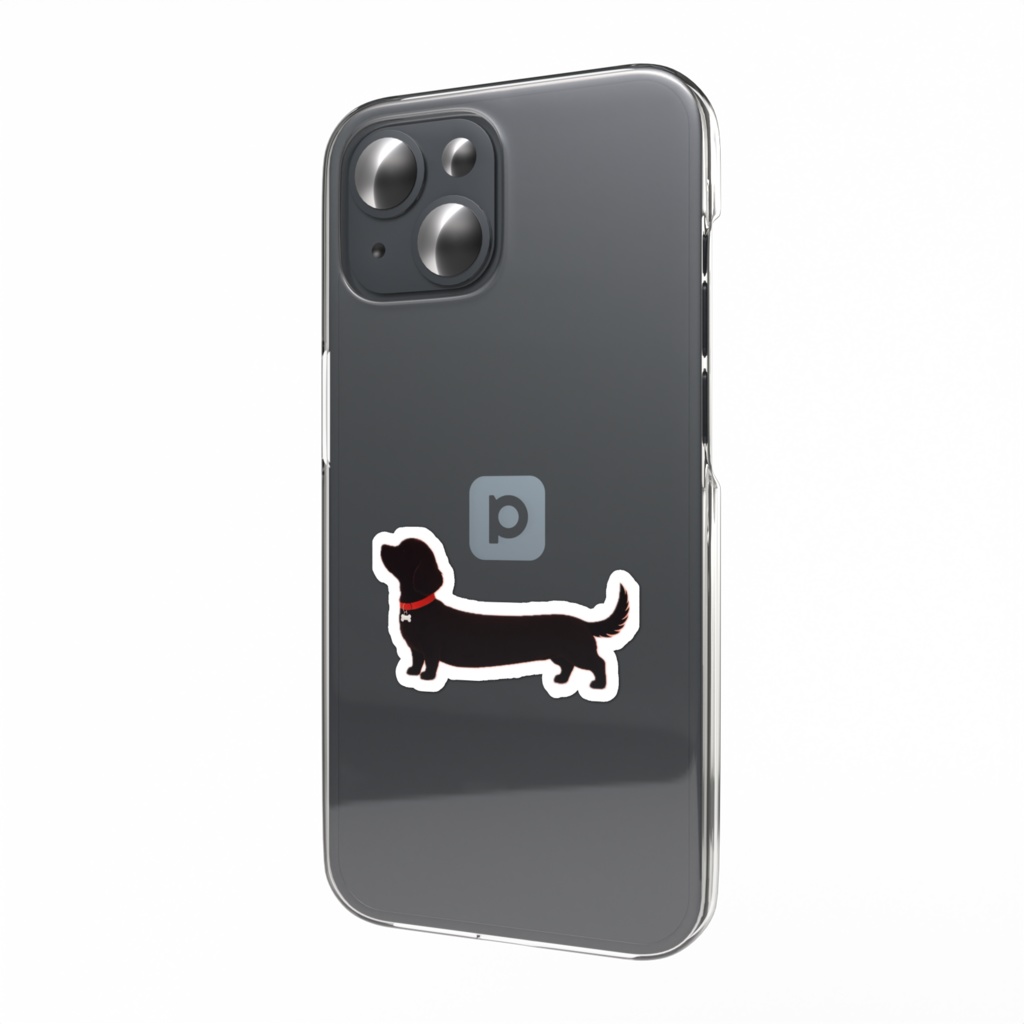 ダックスフンド シルエット ステッカー