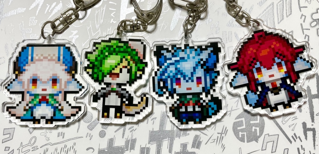 ユポのアクリルキーホルダー