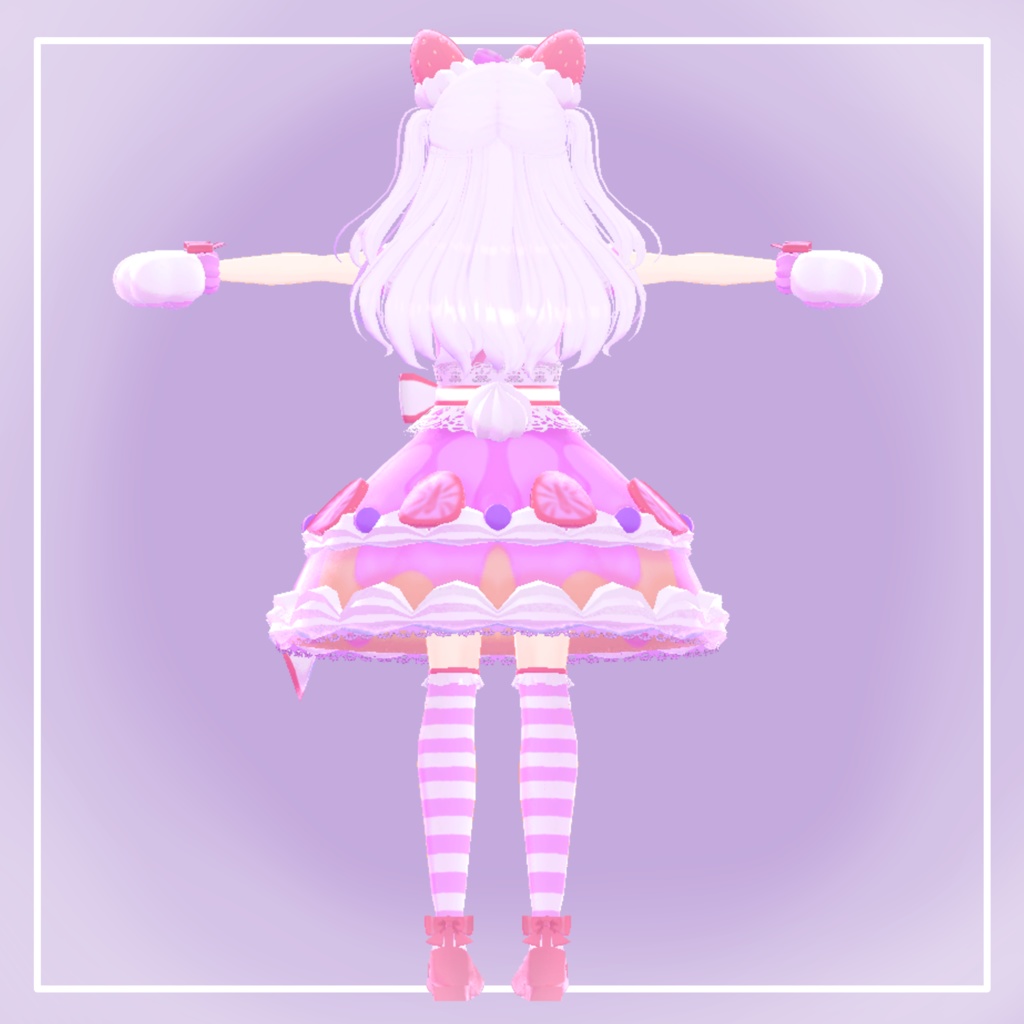 【ミラリスちゃん対応】あまあまいちごねこ