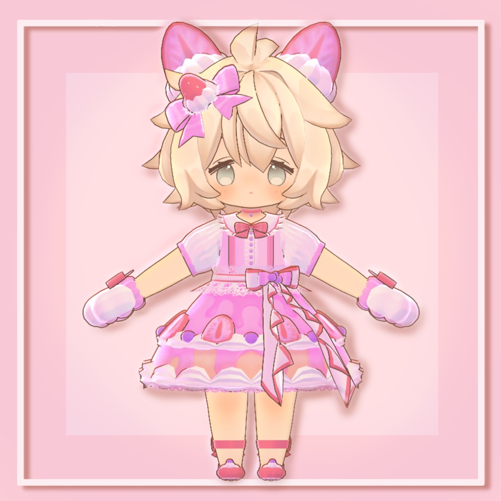 【Hina -ヒナ-ちゃん対応】あまあまいちごねこ