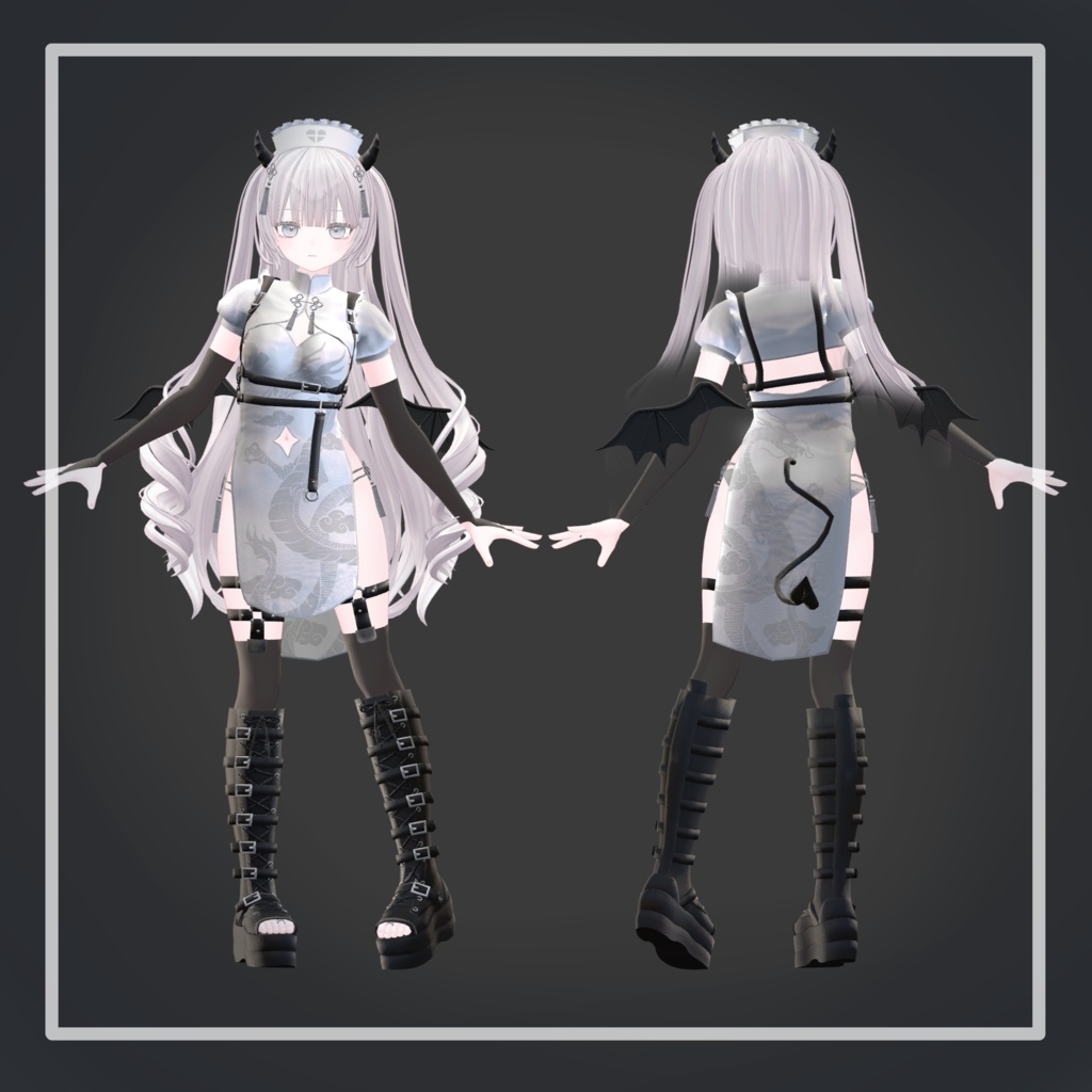 【23アバター対応】でびでびチャイナナースメイド!