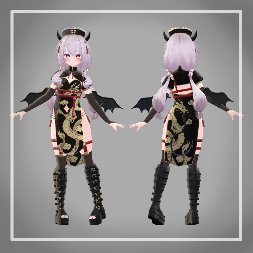 【23アバター対応】でびでびチャイナナースメイド!