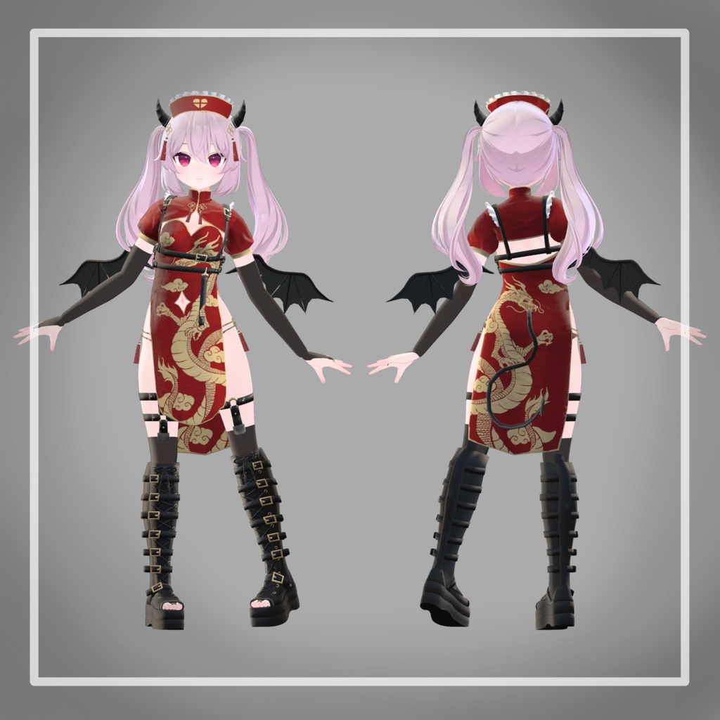 【23アバター対応】でびでびチャイナナースメイド!