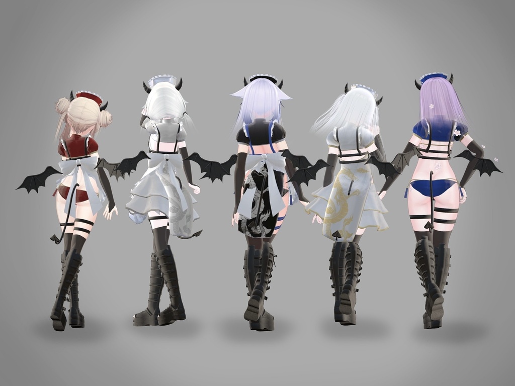 【23アバター対応】でびでびチャイナナースメイド!