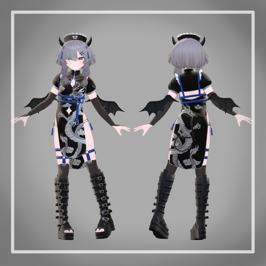 【23アバター対応】でびでびチャイナナースメイド!