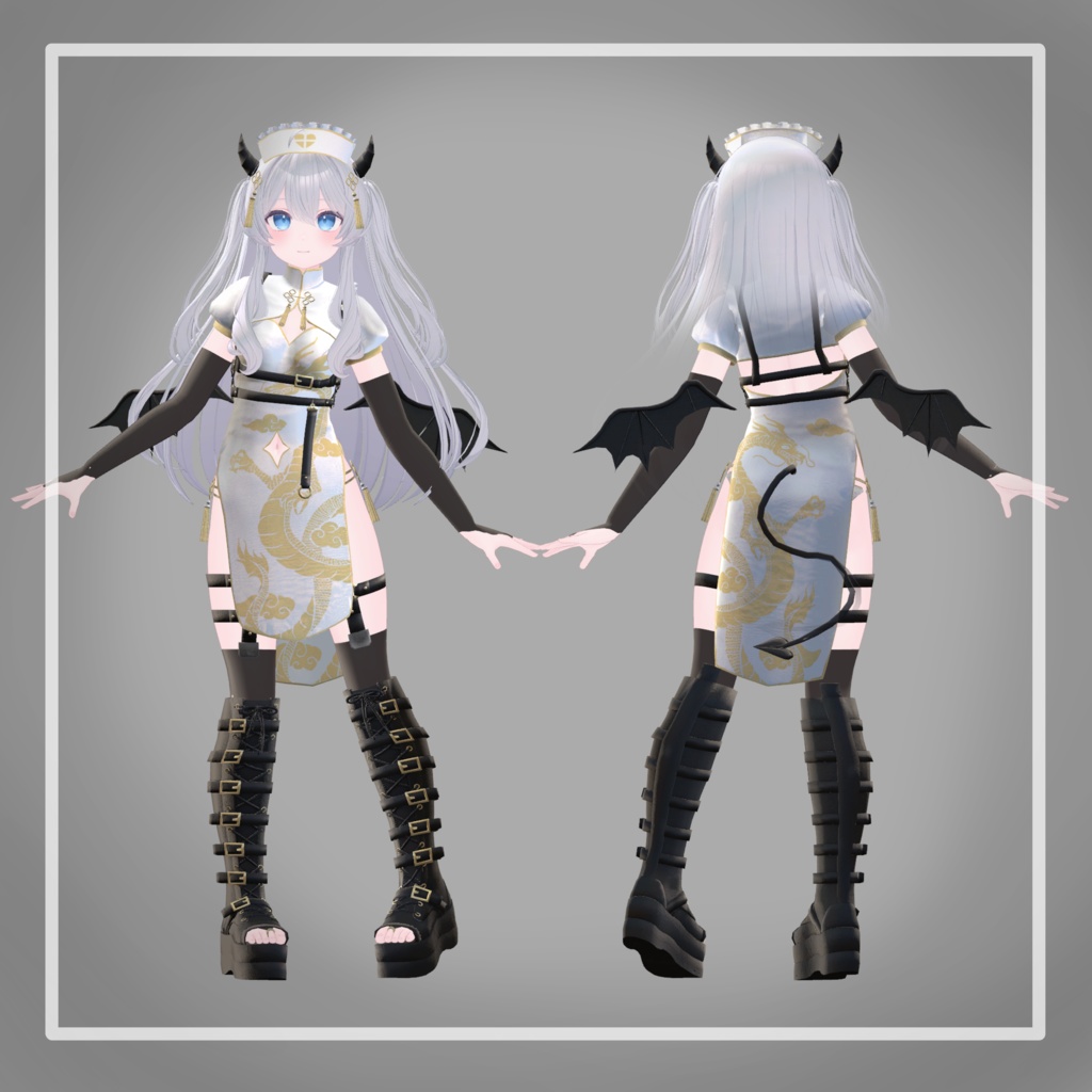 【23アバター対応】でびでびチャイナナースメイド!