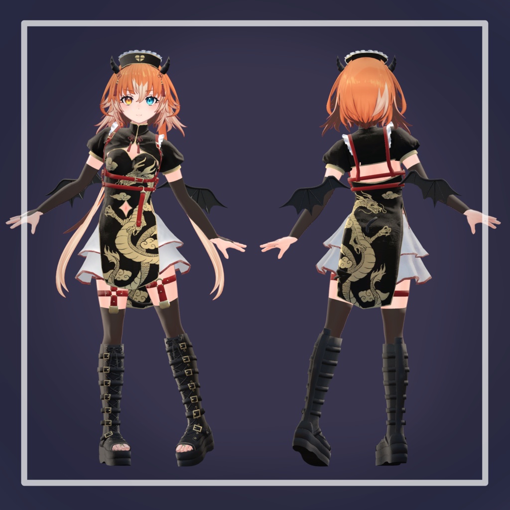 【23アバター対応】でびでびチャイナナースメイド!