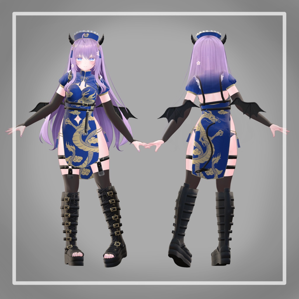 【23アバター対応】でびでびチャイナナースメイド!