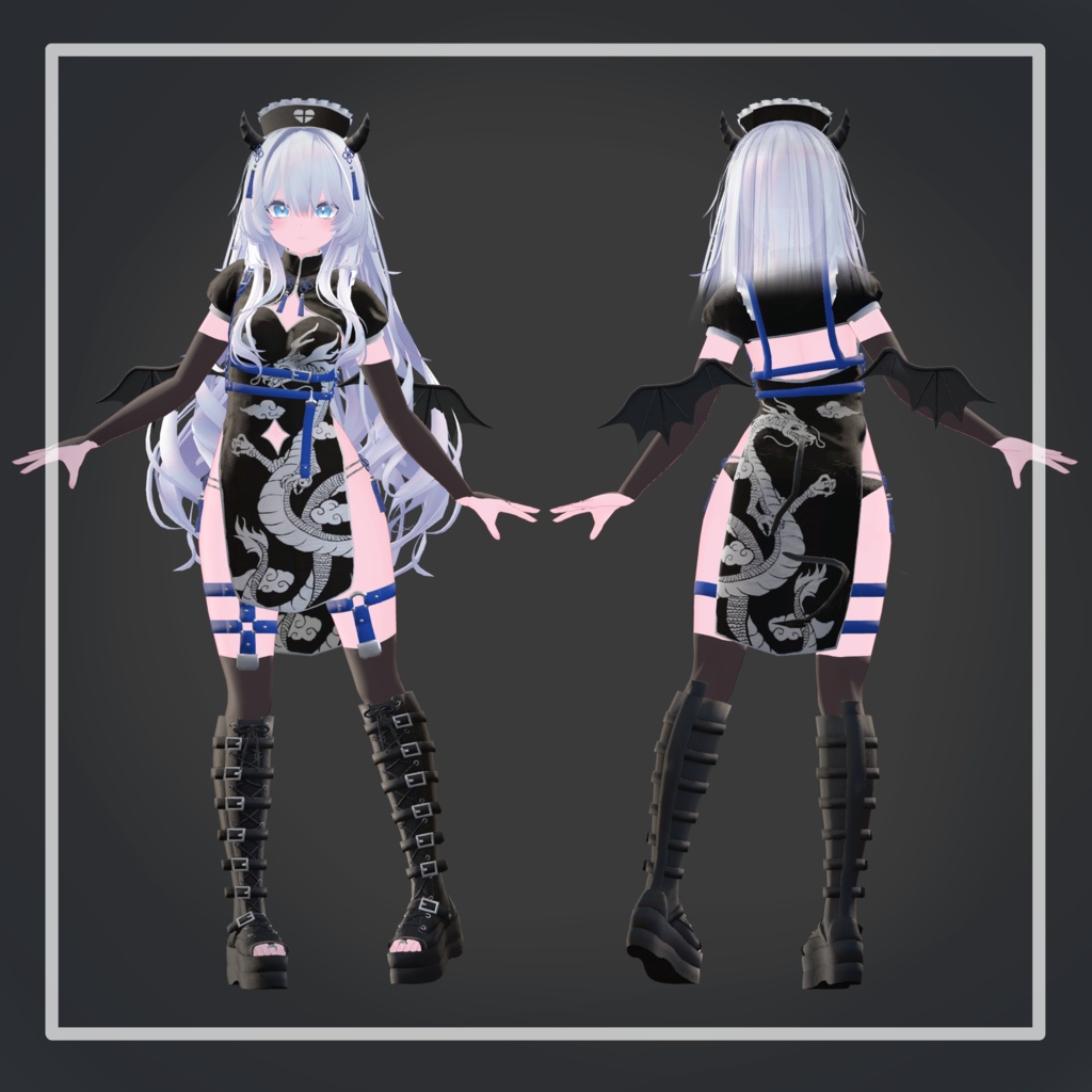 【23アバター対応】でびでびチャイナナースメイド!