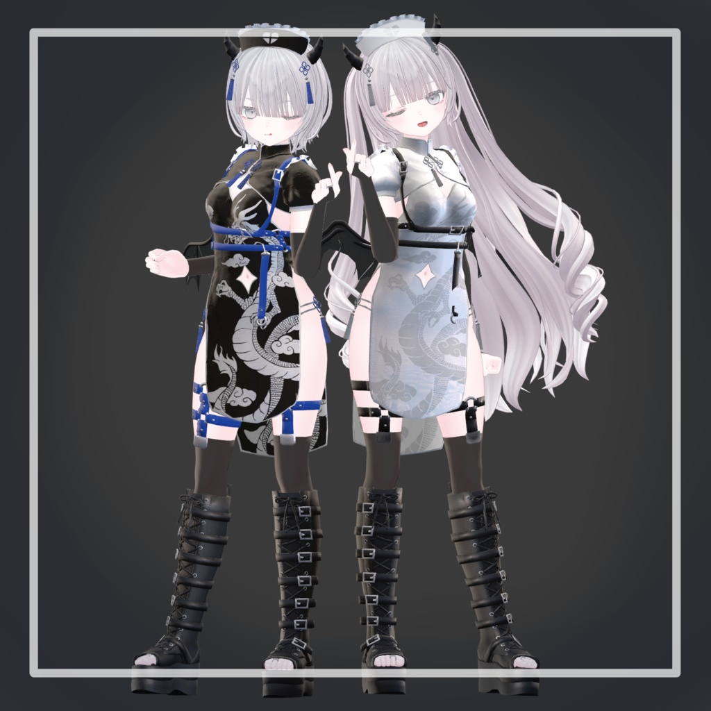 【23アバター対応】でびでびチャイナナースメイド!