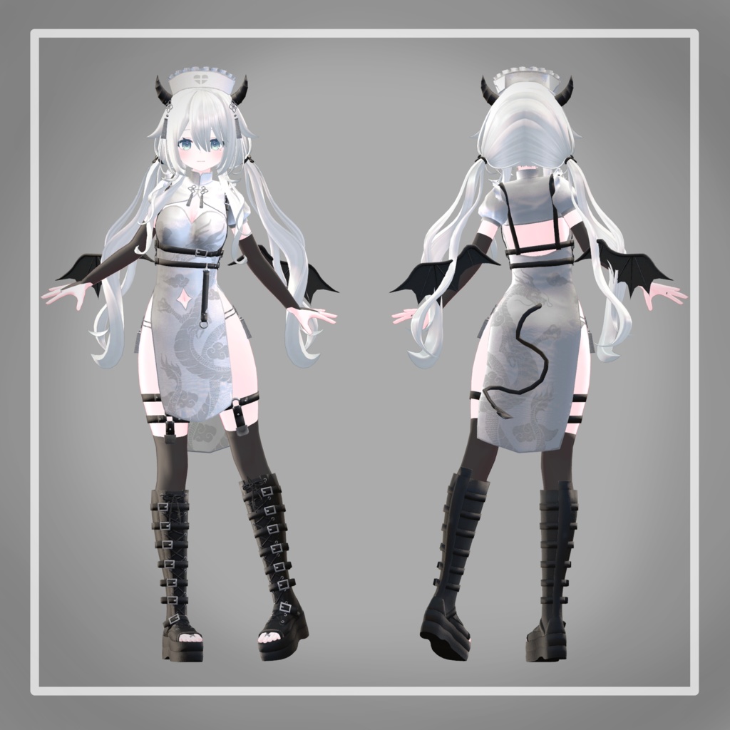 【23アバター対応】でびでびチャイナナースメイド!