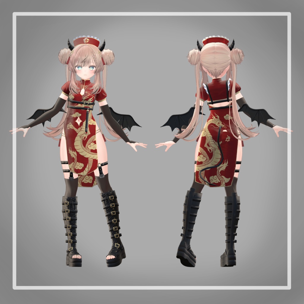 【23アバター対応】でびでびチャイナナースメイド!