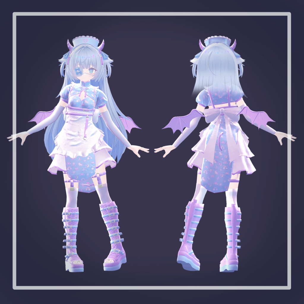 【23アバター対応】でびでびチャイナナースメイド!