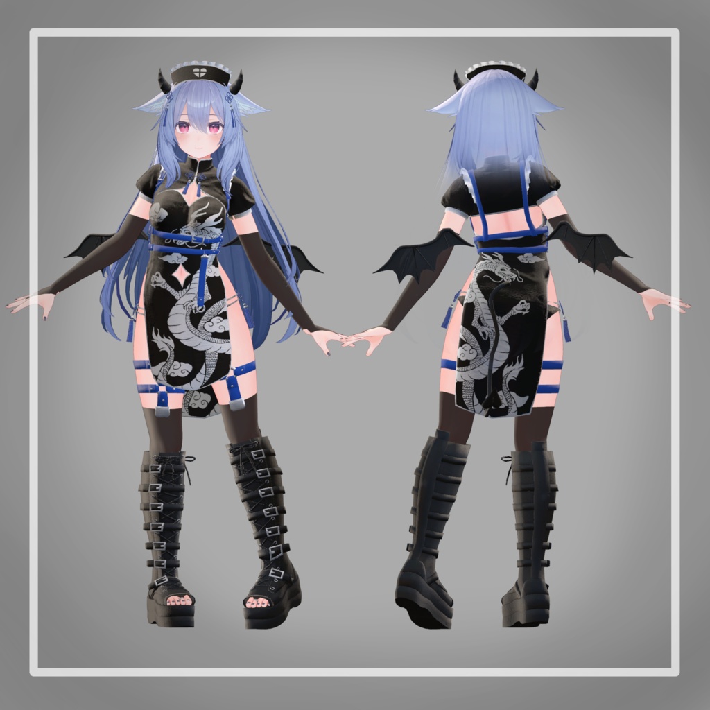 【23アバター対応】でびでびチャイナナースメイド!