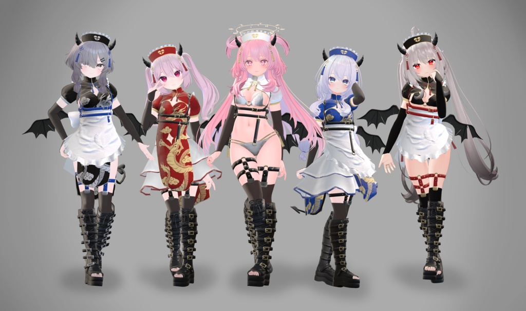 【23アバター対応】でびでびチャイナナースメイド!