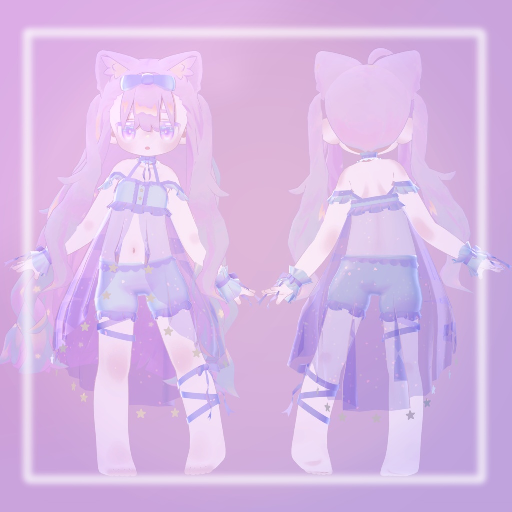 【キプフェル対応】melty star 【3wayワンピース+ツインエクステ】