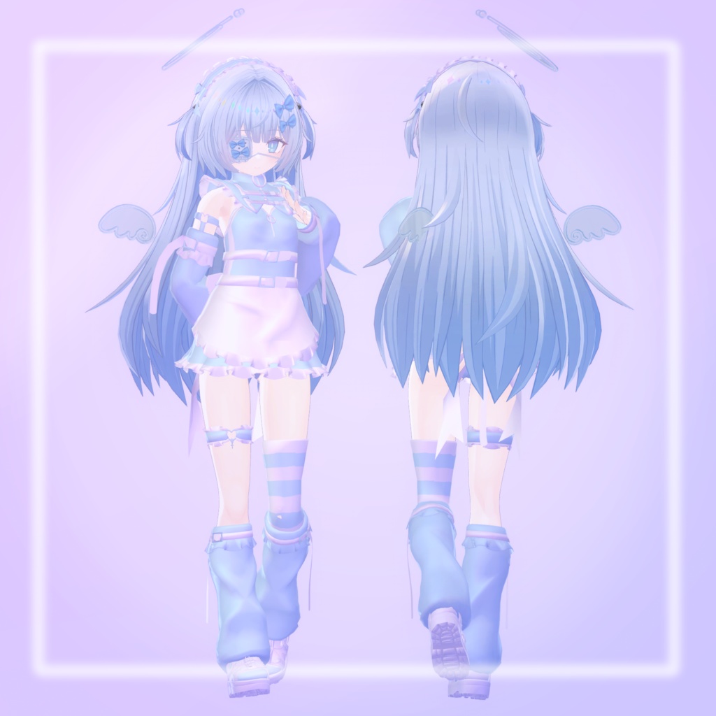 【13アバター対応】えんじぇりっくじゃーじ【天使界隈水着】