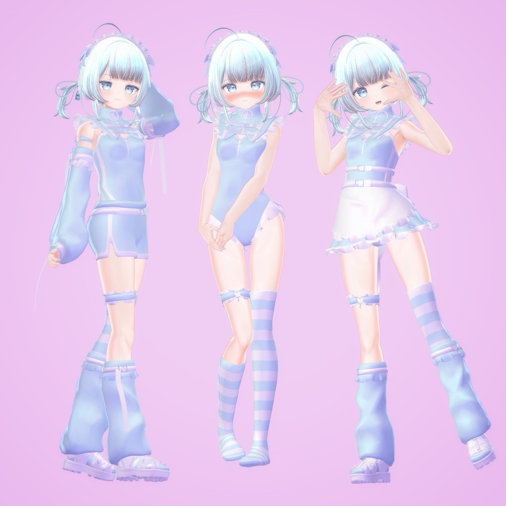 【13アバター対応】えんじぇりっくじゃーじ【天使界隈水着】