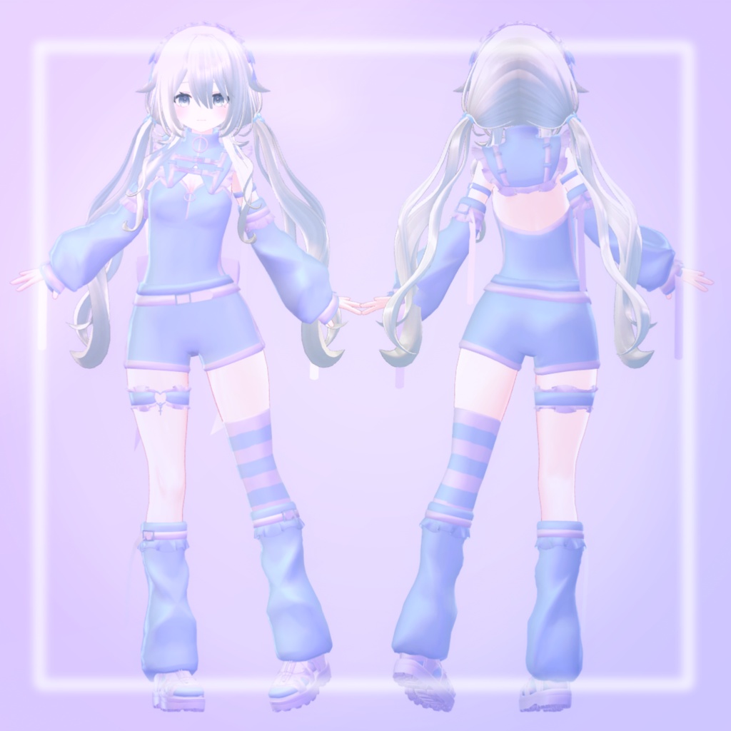 【13アバター対応】えんじぇりっくじゃーじ【天使界隈水着】