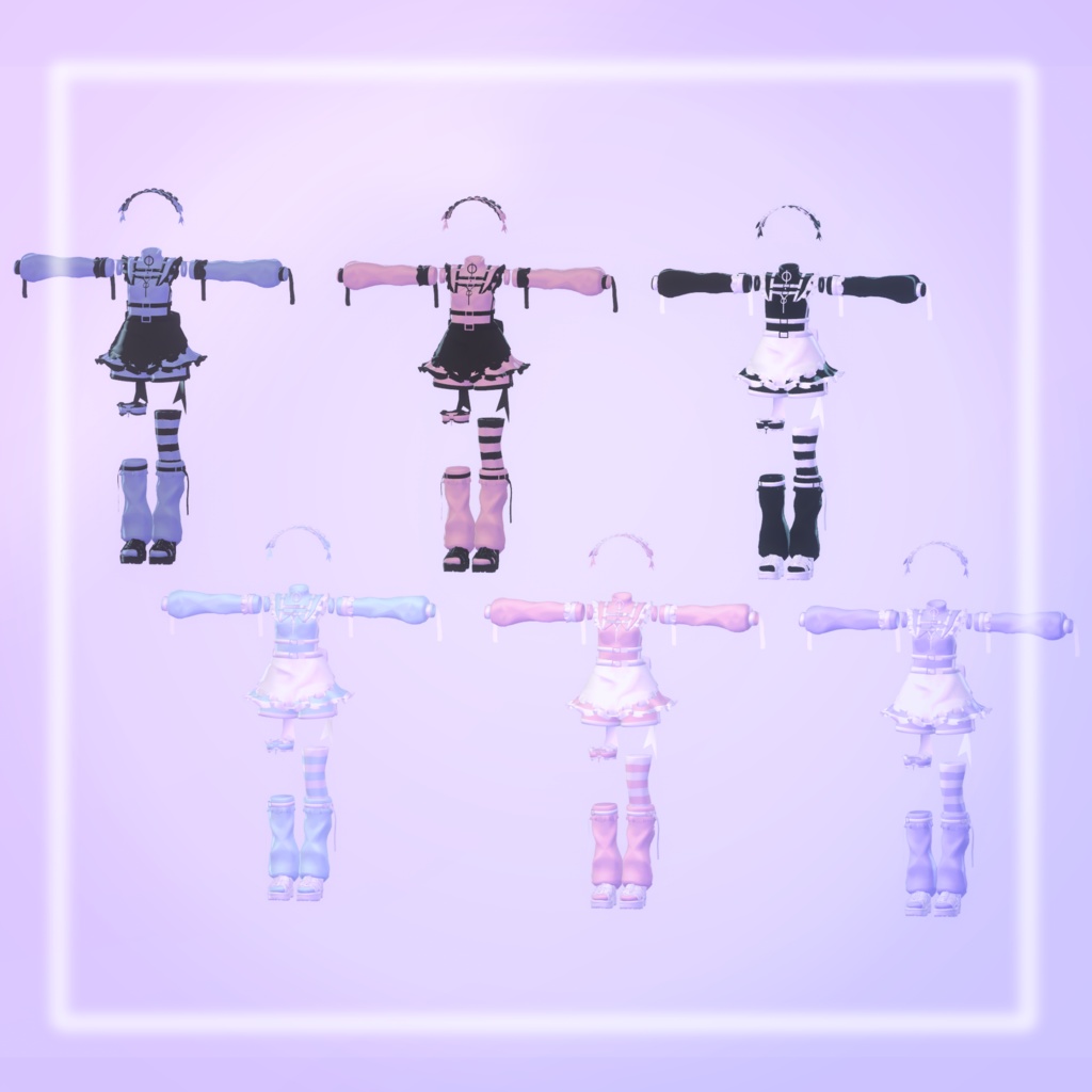 【13アバター対応】えんじぇりっくじゃーじ【天使界隈水着】