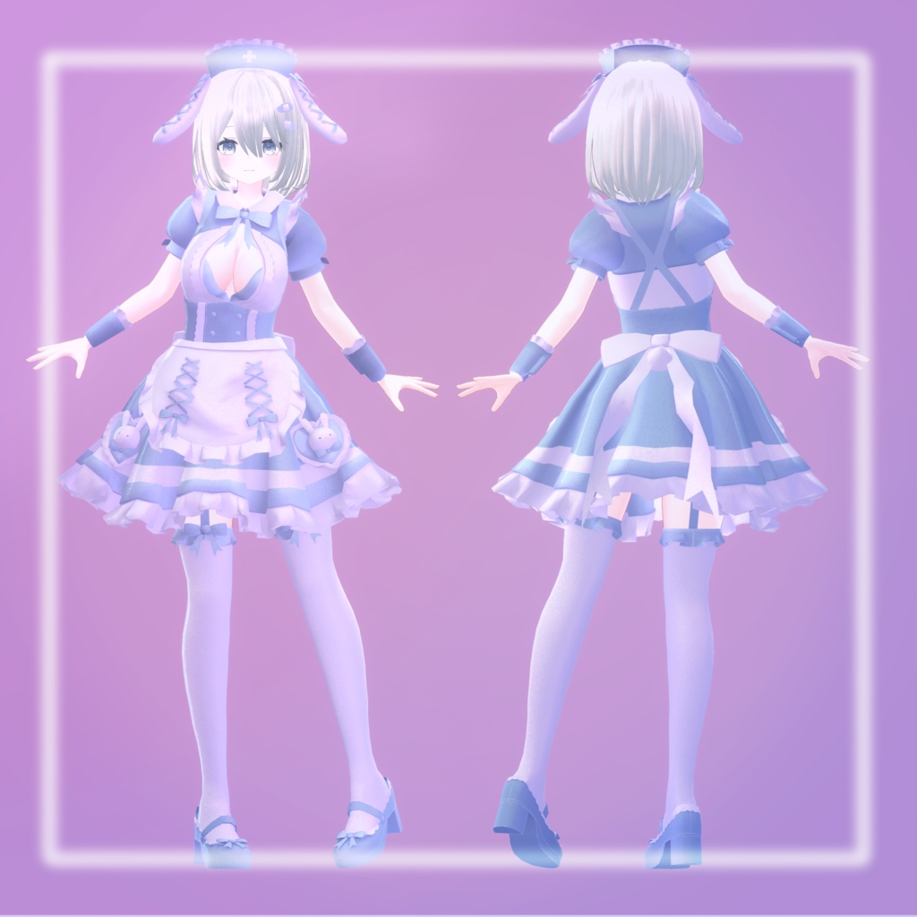 【8アバター対応】らびらびバニーナースメイド!