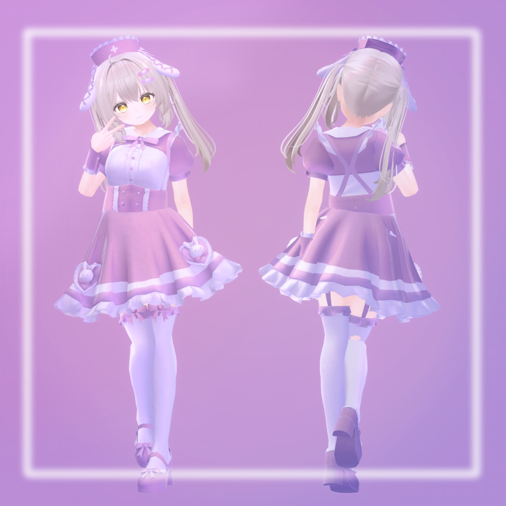 【8アバター対応】らびらびバニーナースメイド!