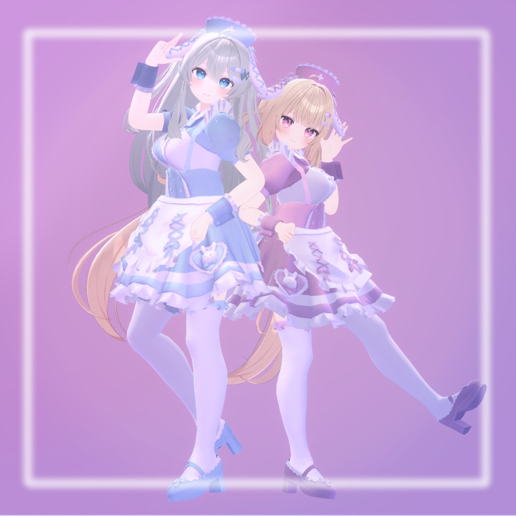 【8アバター対応】らびらびバニーナースメイド!