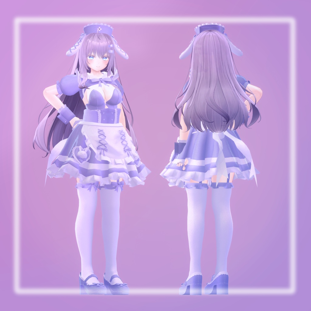 【8アバター対応】らびらびバニーナースメイド!