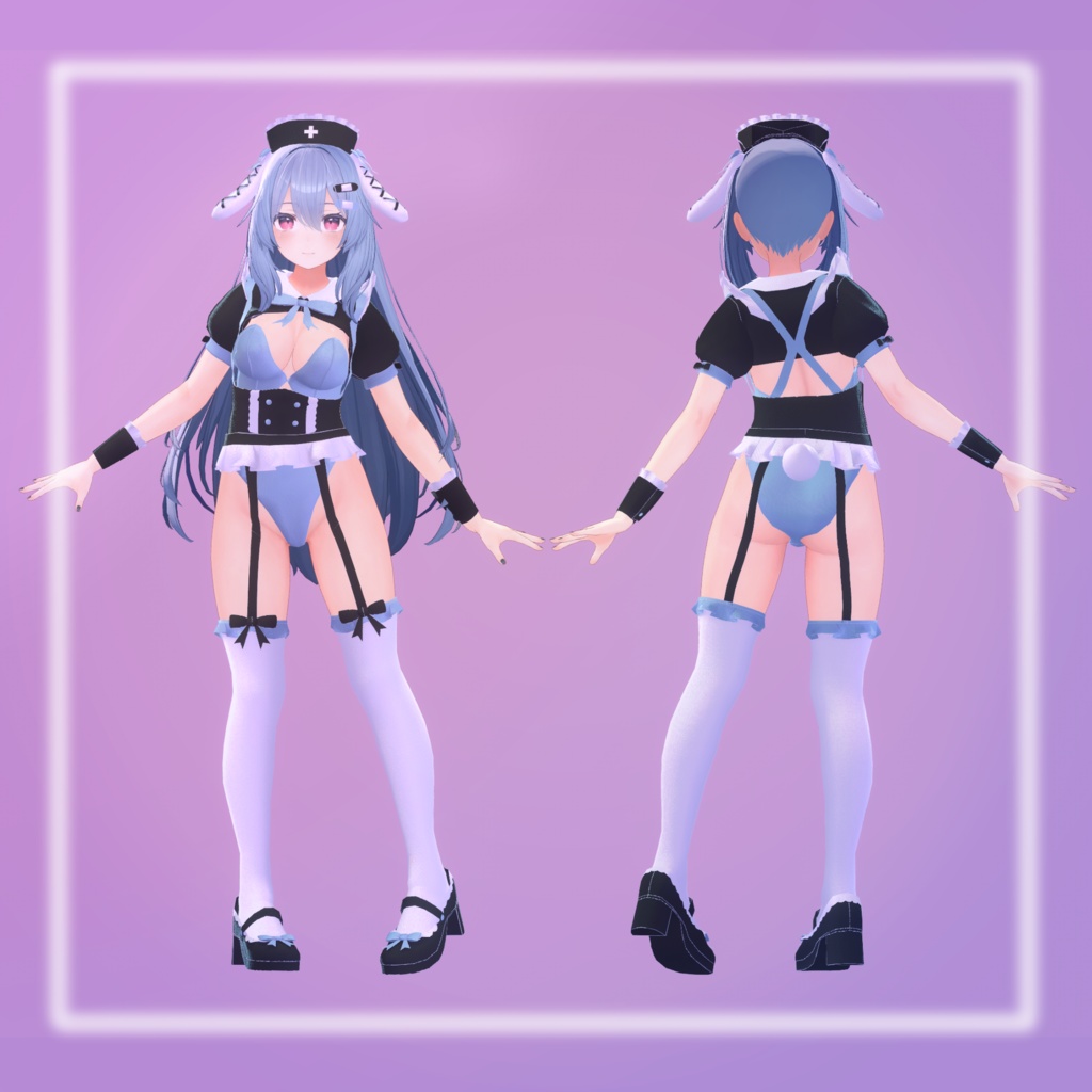 【8アバター対応】らびらびバニーナースメイド!