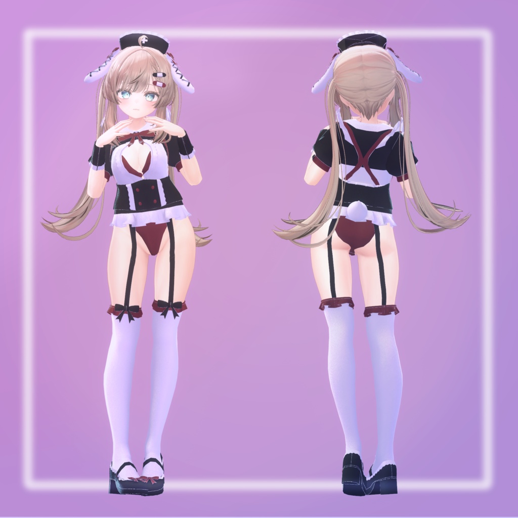 【8アバター対応】らびらびバニーナースメイド!