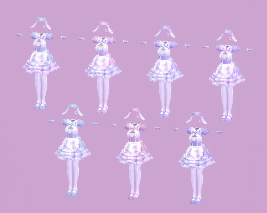 【8アバター対応】らびらびバニーナースメイド!