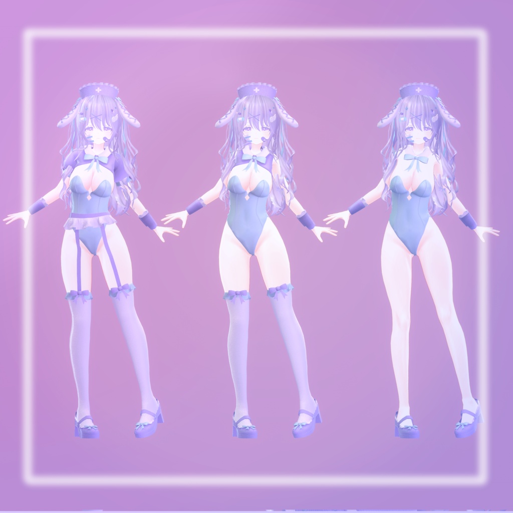 【8アバター対応】らびらびバニーナースメイド!