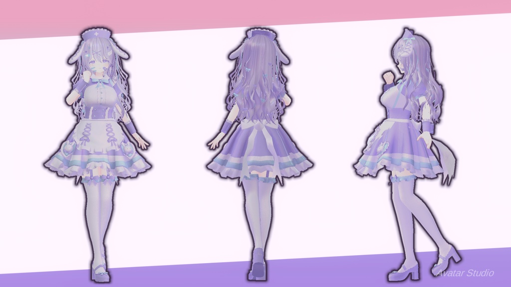 【8アバター対応】らびらびバニーナースメイド!