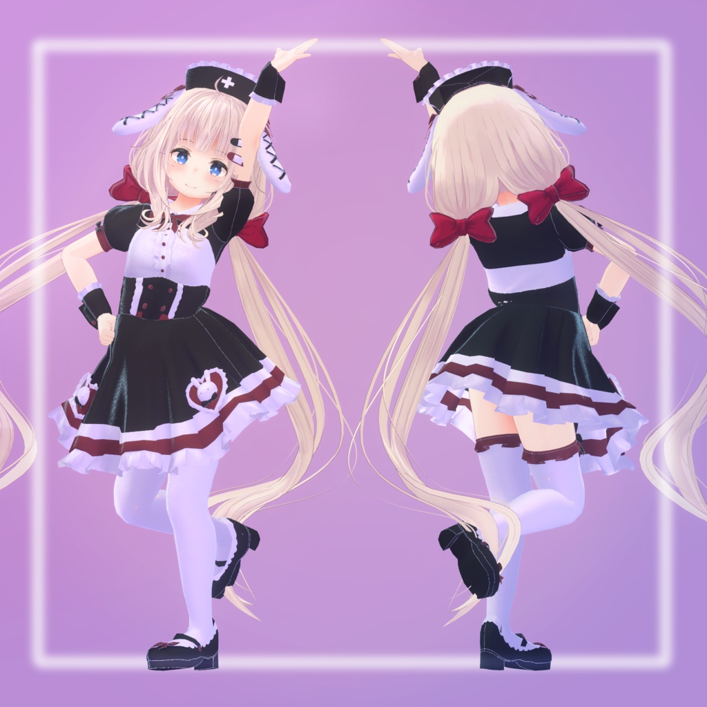 【8アバター対応】らびらびバニーナースメイド!
