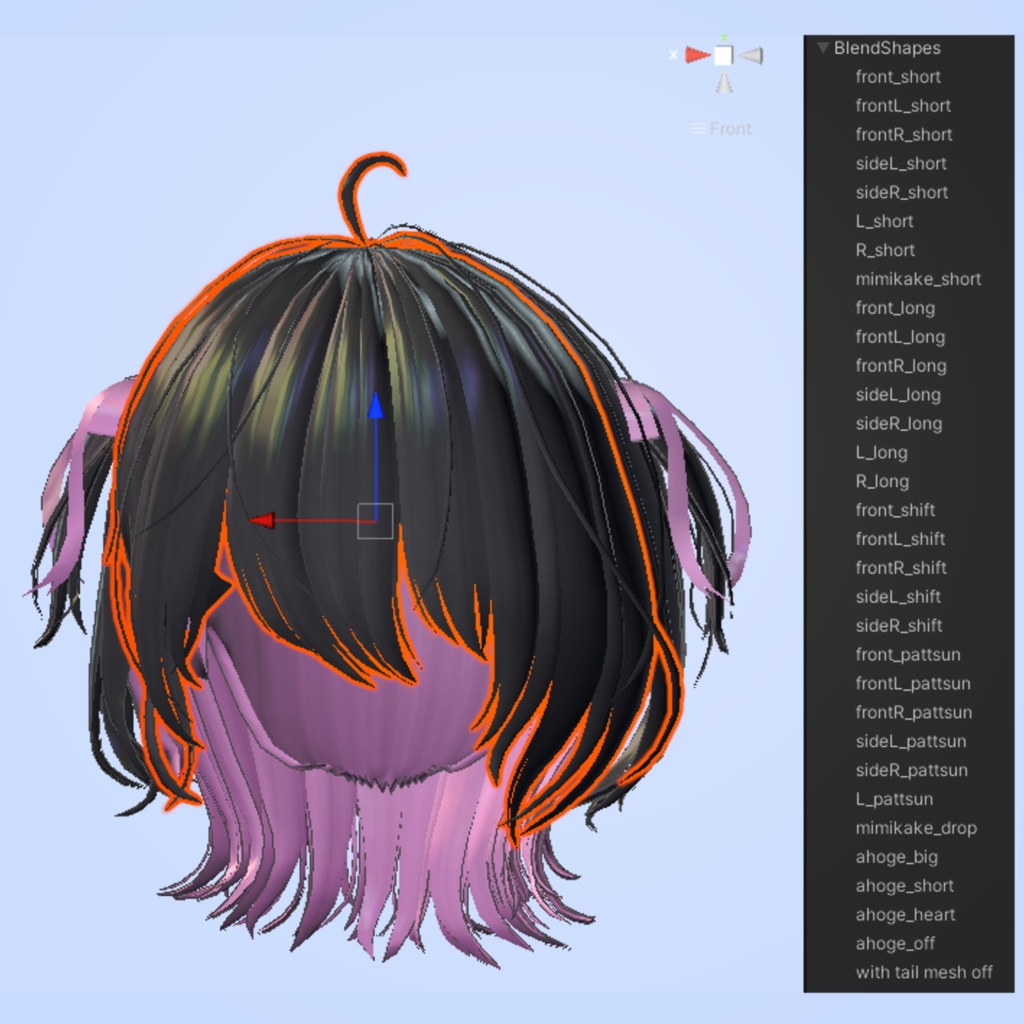 wolf half twin【15アバター対応】