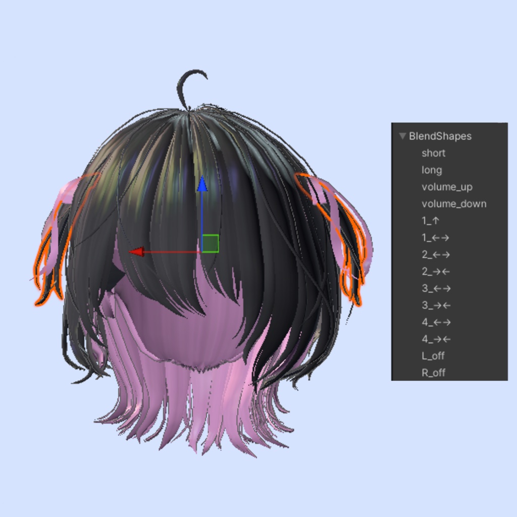 wolf half twin【15アバター対応】