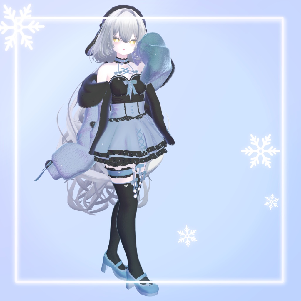 【11アバター対応】melting snow rabbit【めるらび】