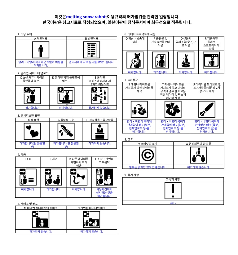 【11アバター対応】melting snow rabbit【めるらび】