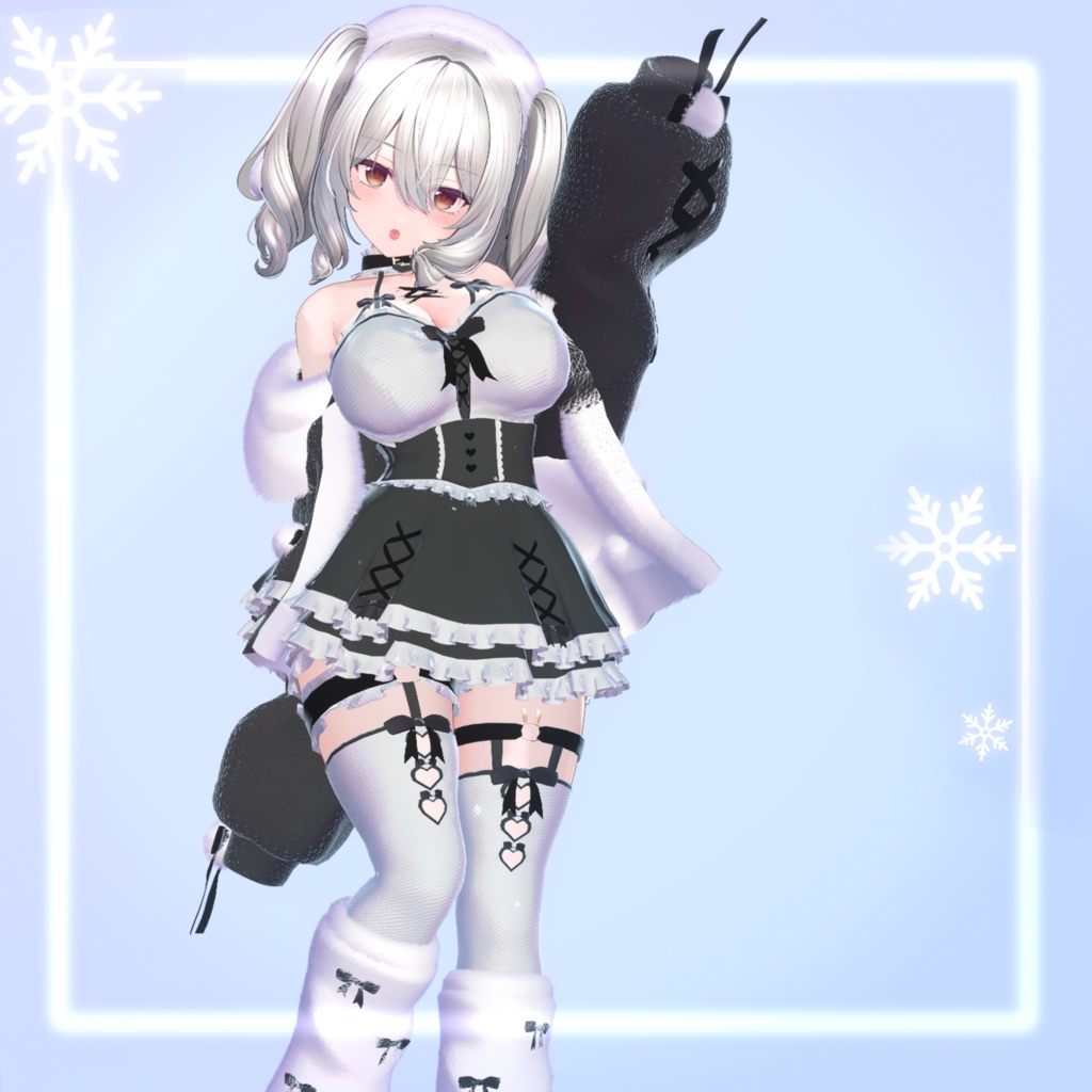 【11アバター対応】melting snow rabbit【めるらび】