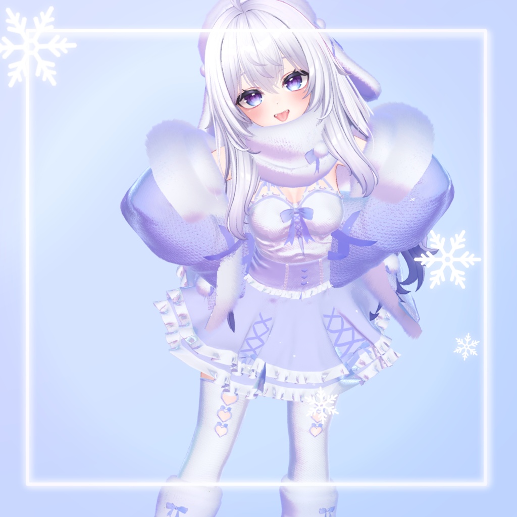 【11アバター対応】melting snow rabbit【めるらび】