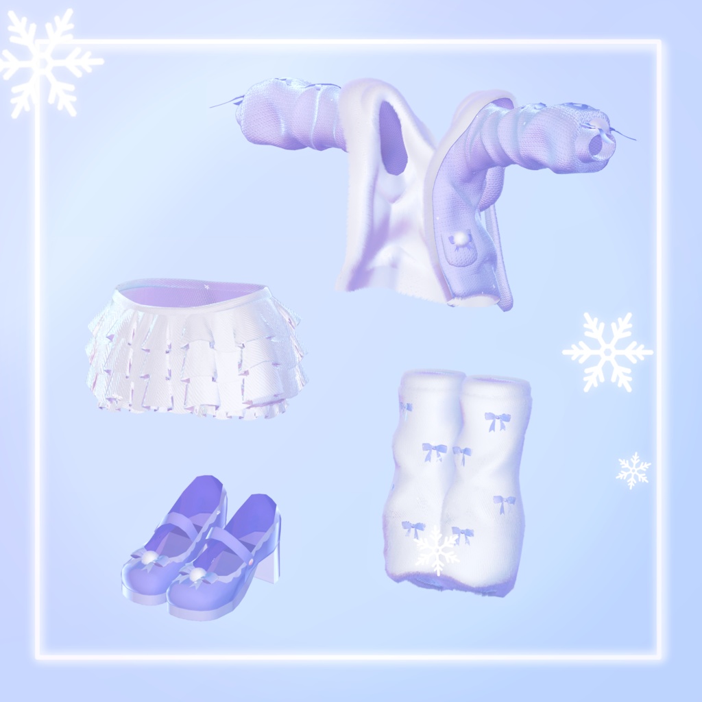 【11アバター対応】melting snow rabbit【めるらび】