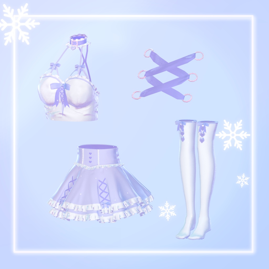 【11アバター対応】melting snow rabbit【めるらび】