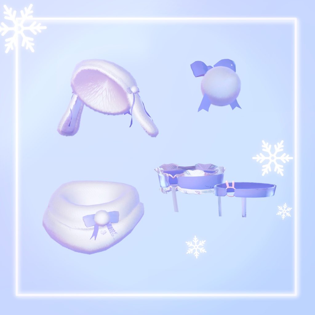 【11アバター対応】melting snow rabbit【めるらび】