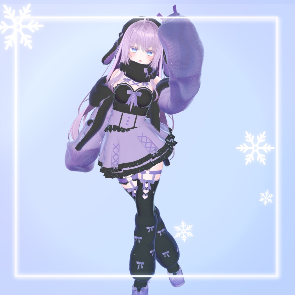 【11アバター対応】melting snow rabbit【めるらび】