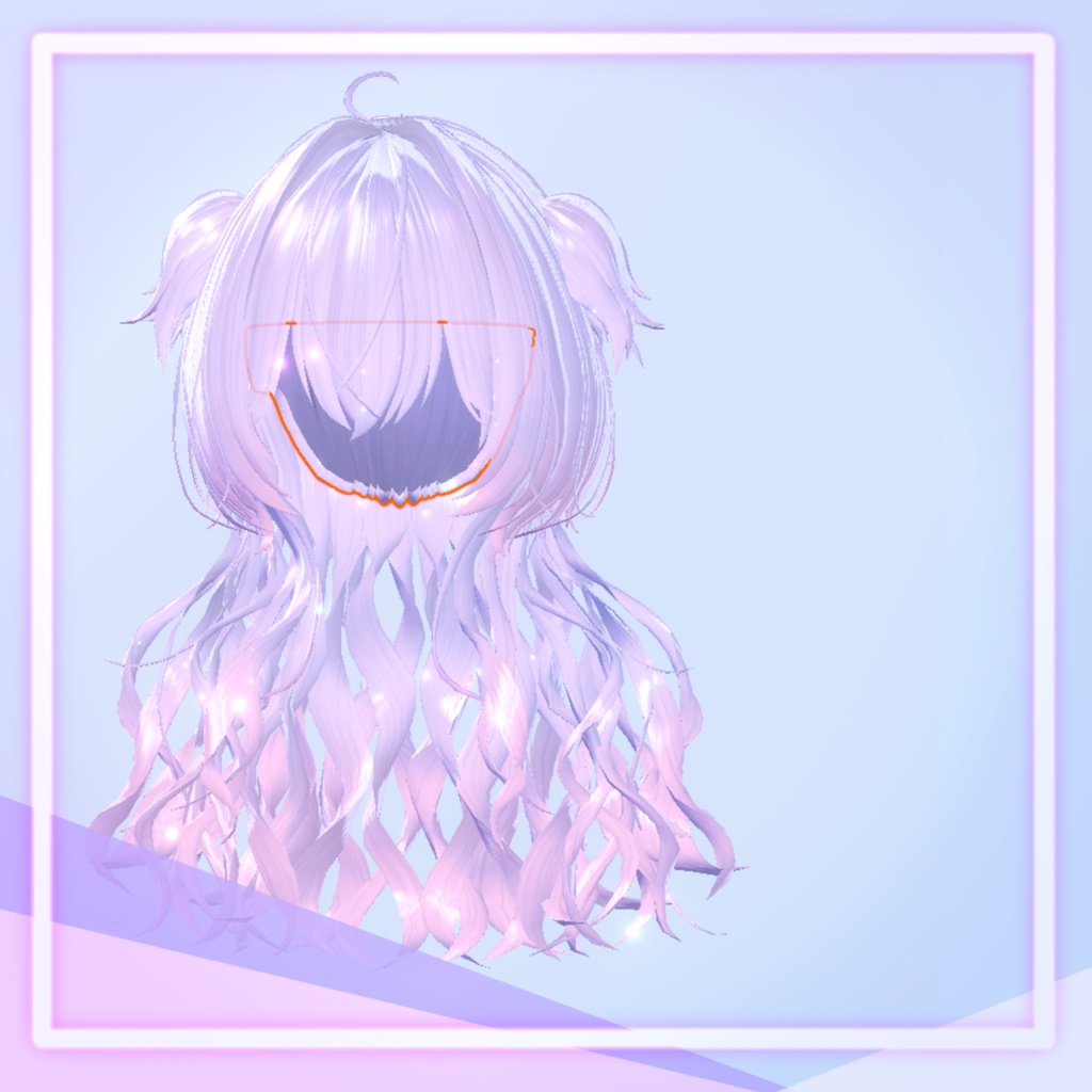 くるくるくらげうるふ【20アバター対応髪型】