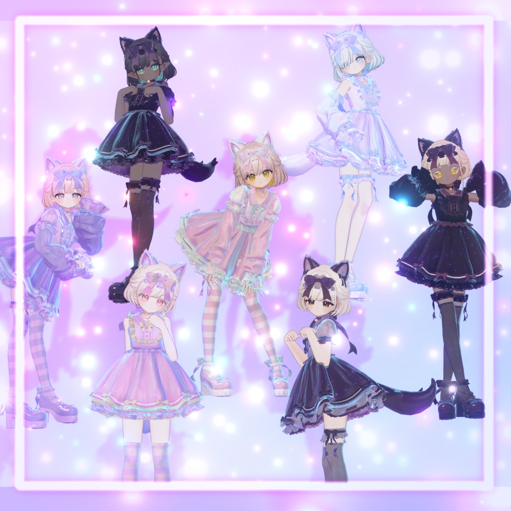 【23アバター対応】Meow×2 dolly dream【みゃう×2どーりぃどりーむ】