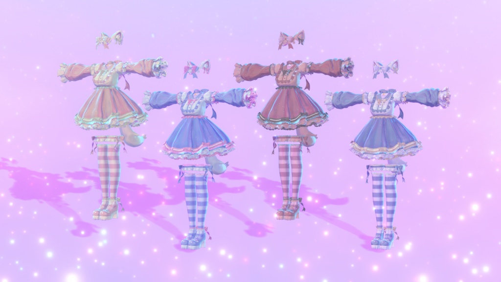 【23アバター対応】Meow×2 dolly dream【みゃう×2どーりぃどりーむ】