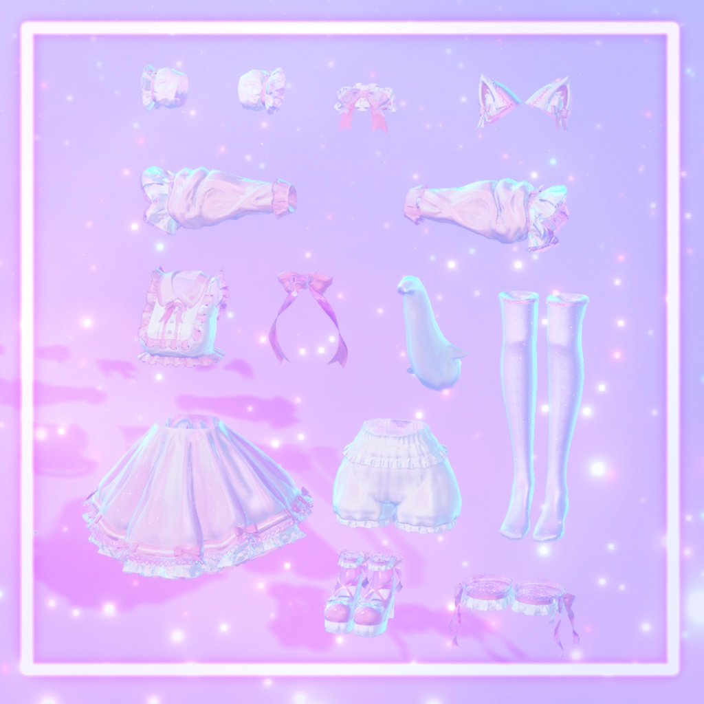 【23アバター対応】Meow×2 dolly dream【みゃう×2どーりぃどりーむ】