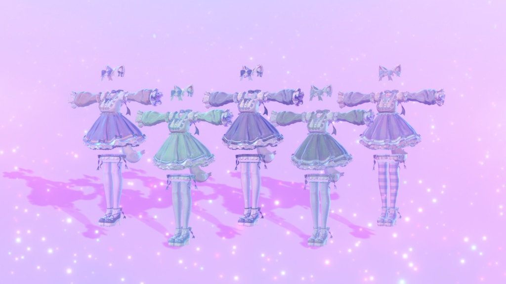 【23アバター対応】Meow×2 dolly dream【みゃう×2どーりぃどりーむ】